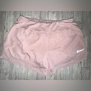 Nike Dri Fit Light Pink Women's Running Shorts - Size Medium